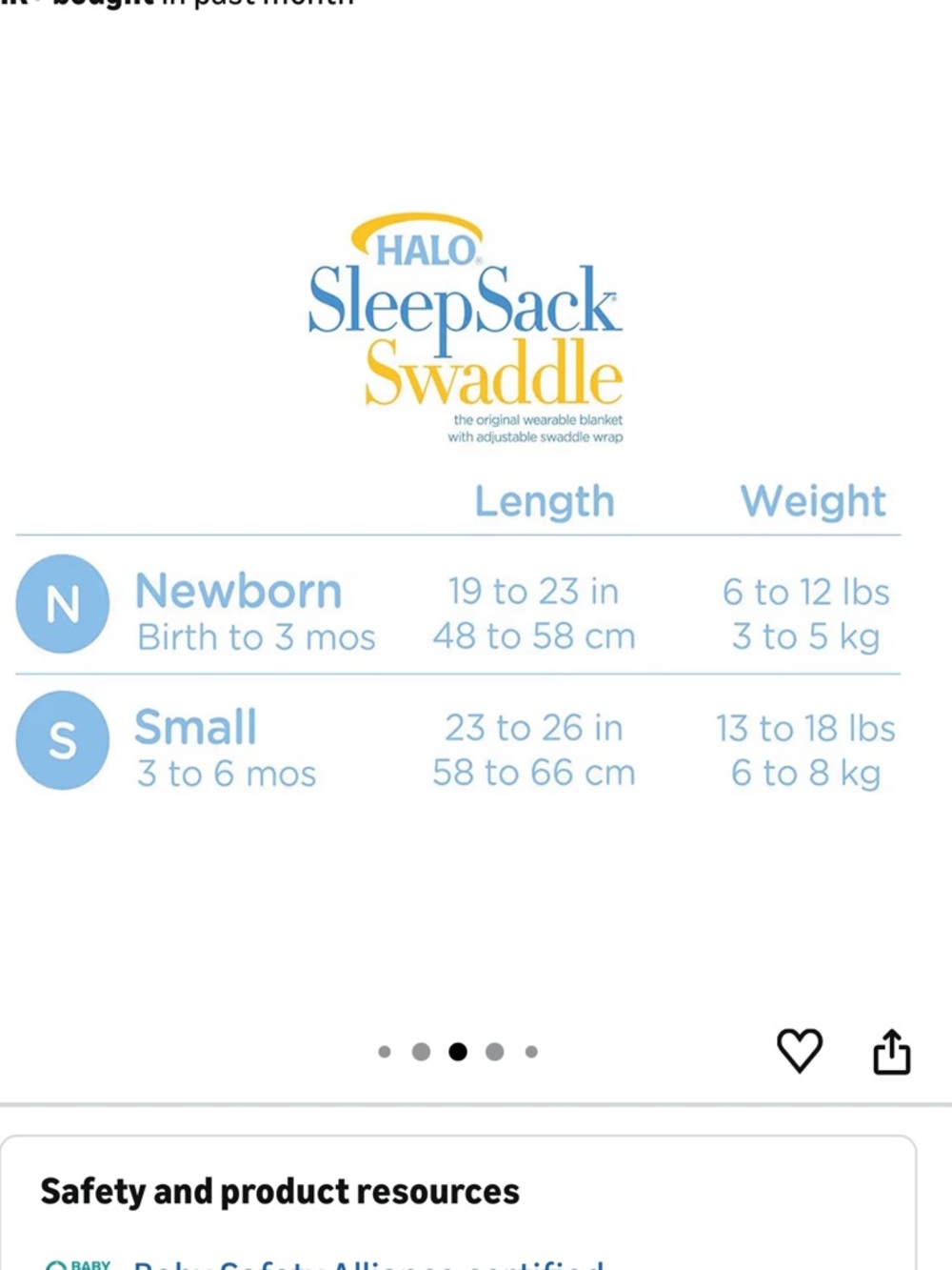 🌲 Halo SleepSack Swaddle Newborn (fits 0-3 months) - Picture 2 of 9